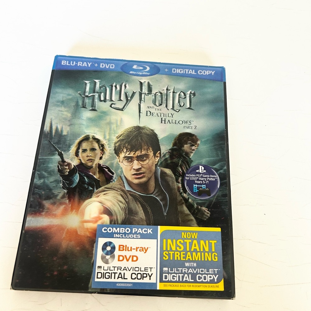 ⭐️ NEW Harry Potter and the Deathly Hallows Part 2 Blu-ray Combo Pack